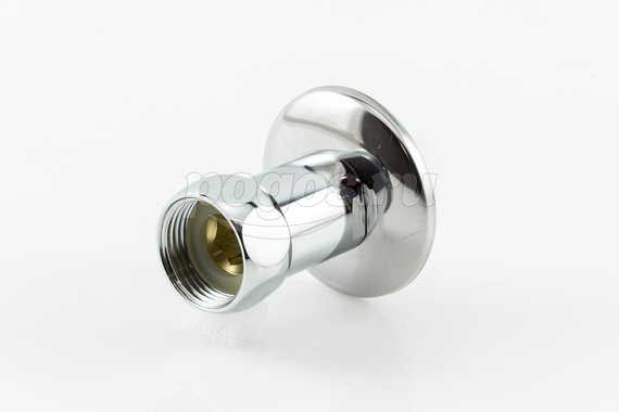 Переходник для п/с F 3/4" - M 1/2" с накидной гайкой и отражателем хром  PF