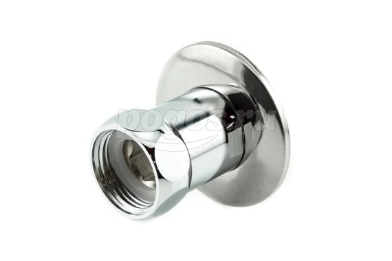 Переходник для п/с F - M 1" с накидной гайкой и отражателем хром  PF