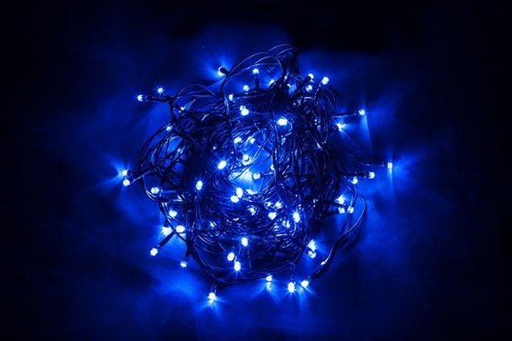 Гирлянда светодиодная "Метраж" 20м 200LED синяя  Feron