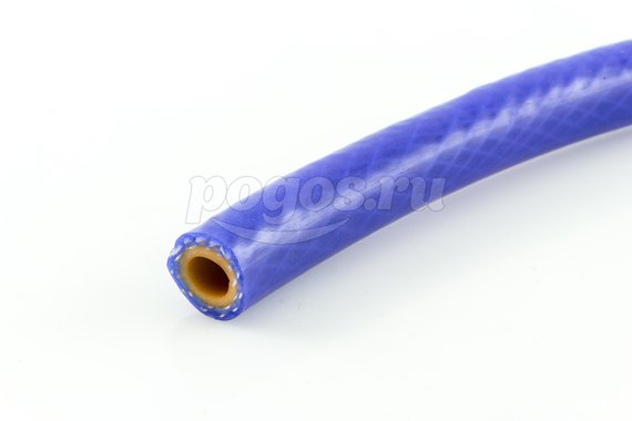Шланг силиконовый 10*4,0мм 6,0атм армированный для систем охлаждения синий /50/