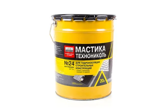 Мастика битумная гидроизоляционная МГТН №24 (ведро 3кг)  ТЕХНОНИКОЛЬ