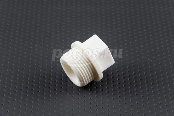 Заглушка PP-R с резьбой M 3/4" белый MEERPLAST