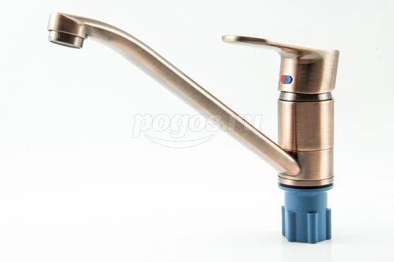 Смеситель для кухни однорычажный низкий излив картр.40мм медь E25 CALORIE