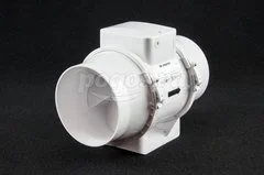 Осевой вытяжной вентилятор с обратным клапаном, черно-белый ERA D 100