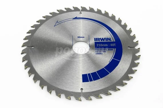Диск пильный IRWIN PRO по дереву 210х30/25/20/16мм 40 зубьев