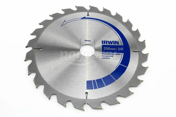 Диск пильный IRWIN PRO по дереву 250х30/25/20/16мм 24 зуба