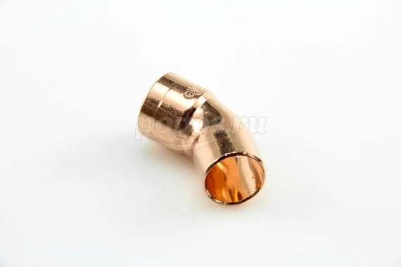 Отвод медный F - M 45° 18мм под пайку VIEGA