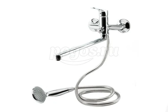 Смеситель однорычажный для ванны с изливом 35см картр.35мм поворотный дивертор (к.букса) H22  FRAP