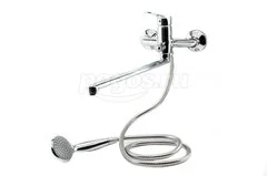 Смеситель однорычажный для ванны с изливом 35см картр.35мм поворотный дивертор (к.букса) H22  FRAP