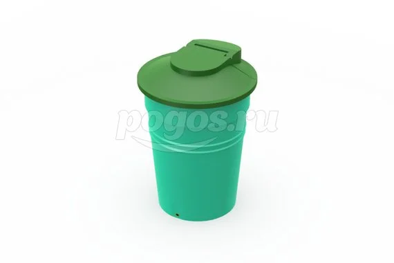 Бак 800х800х1100мм с откидной крышкой 300л