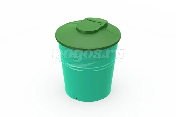 Бак 1000х1000х1100мм с откидной крышкой 500л