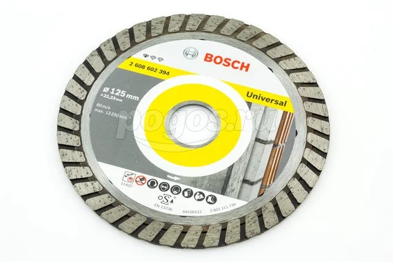 Диск отрезной 125*2.2*22мм, алмазный, высота сегмента 10мм, Standard for Universal Turbo  BOSCH