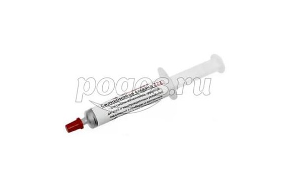 Смазка силиконовая  (до +350℃) шприц 2мл  REXANT
