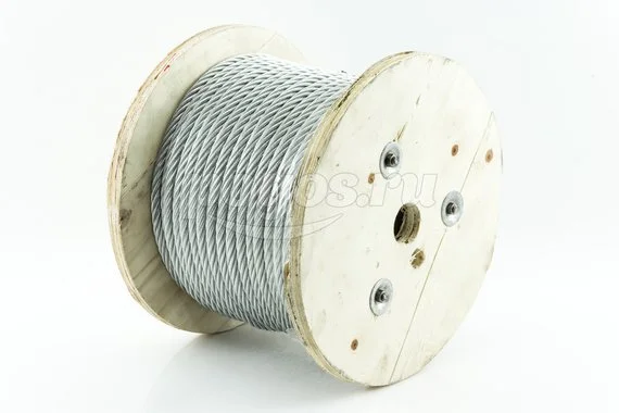 Трос 10мм оцинкованный 1176кгс DIN 3055 (бухта 50м)