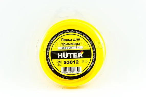 Леска для триммеров 3мм,12м звезда HUTER