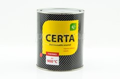 Эмаль термостойкая до 900°С 0,8кг серебристо-серый CERTA