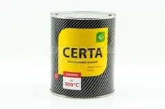 Эмаль термостойкая до 900°С 0,8кг серебристо-серый  CERTA