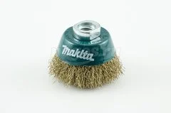 Щетка для УШМ чашечная 60мм М14 латунная витая проволока 0,3мм MAKITA