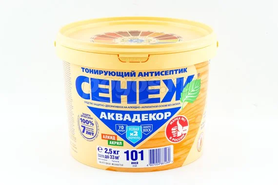 Пропитка Аквадекор 2.5кг, орех  СЕНЕЖ