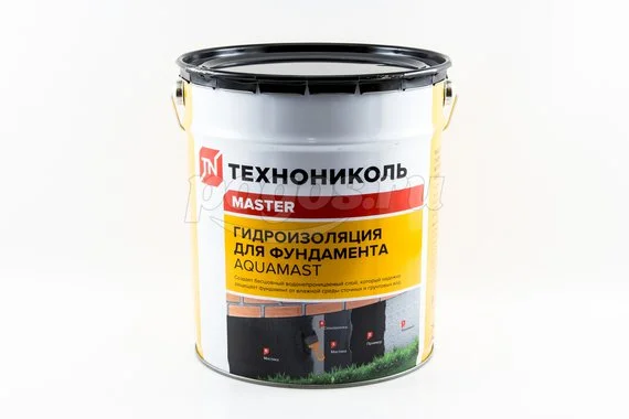 Мастика битумная фундамент (ведро 18кг) AquaMast