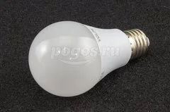 Светодиодная лампа Е27 7W 6500K груша А60 матовый белый Optima VOLPE
