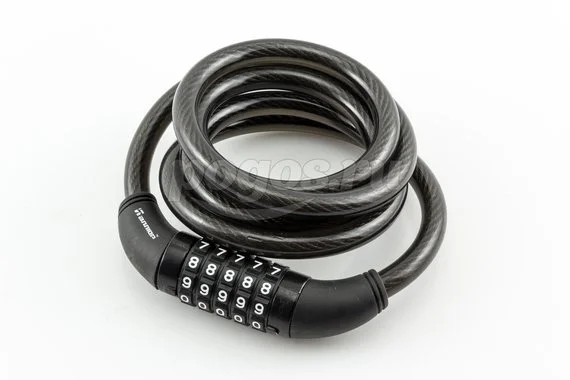 Замок навесной велосипедный с тросом 12мм 1500мм АЛЛЮР