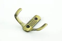 Крючок-вешалка 2 рожковый АЛЛЮР F-011 AB