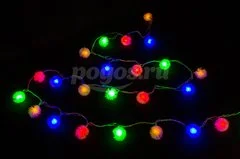 Гирлянда "Нить" светодиодная 10м теплый белый свет IP20  UNIEL