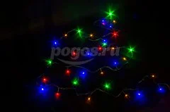 Гирлянда нить светодиодная MULTI, 8м, контроллер, прозрачный провод