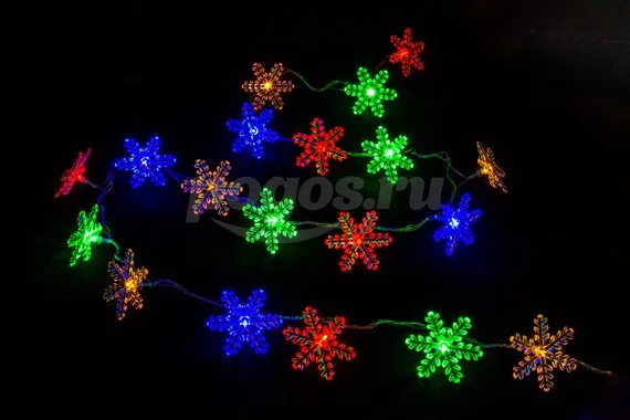 Гирлянда "Нить" светодиодная 10м мульти IP20 прозрачный провод  UNIEL