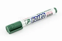 Маркер д/доски 3мм, зеленый Crown