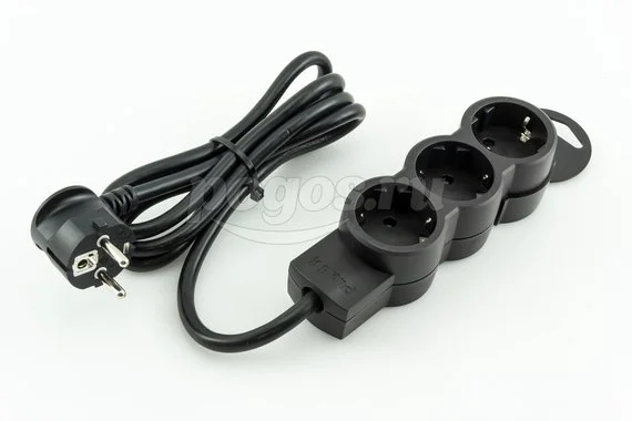 Удлинитель с/з 3x1.5м чёрн.LEGRAND