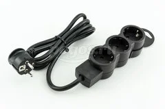 Удлинитель с/з 3x1.5м чёрн.LEGRAND