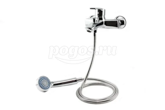 Смеситель однорычажный для ванны вытяжной дивертор CALORIE