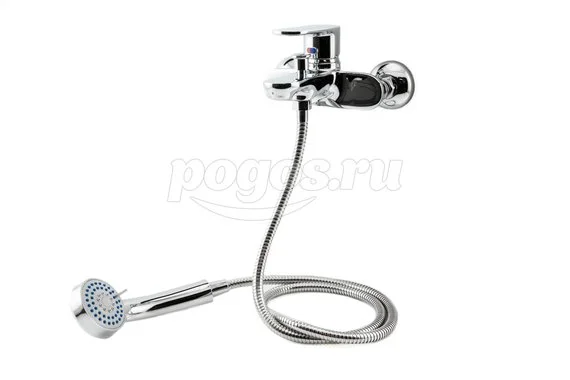 Смеситель однорычажный для ванны вытяжной дивертор CALORIE