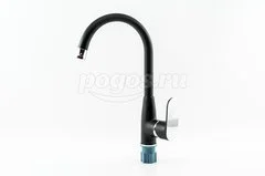 Смеситель для кухни однорычажный высокий излив картр.40мм черн.2524A45N CALORIE