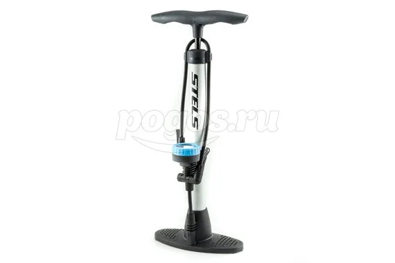 Насос ножной стационарный с манометром алюминиевый сер THP-2014G