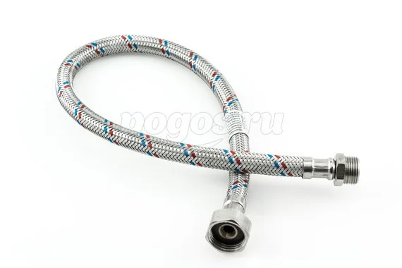 Подводка нерж 500мм 1/2"х 3/8" F- M Монофлекс