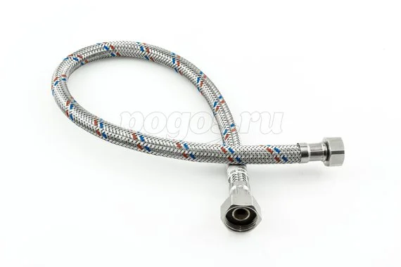 Подводка нерж 500мм 1/2"х 3/8" F- F Монофлекс