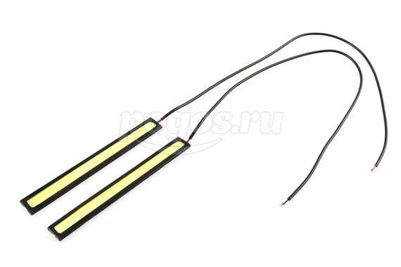 Дневные ходовые огни 12V COB 14см корпус черн. KS-AUTO