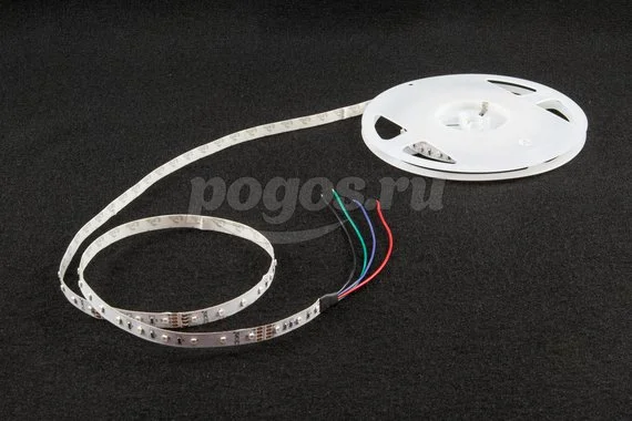 Светодиодная лента 4,8W 12V 3528/60 RGB многоцветный ЭРА