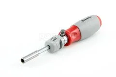 Отвертка реверсивная с битами 15шт телескоп. MATRIX