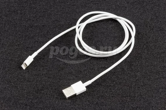Кабель USB (чип MFI) белый 1м  REXANT