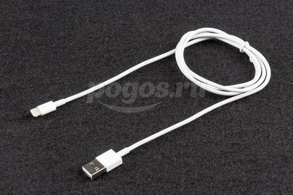 Кабель USB Lightning для телефон белый 1м  REXANT