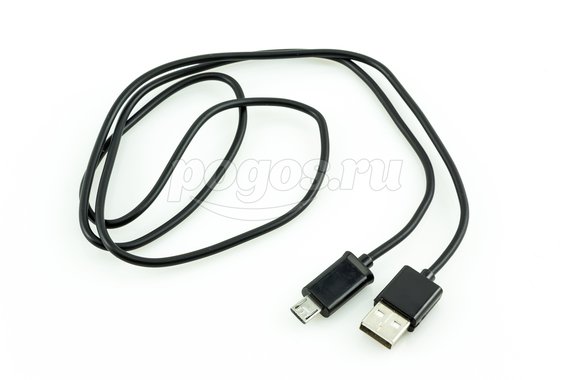 Кабель USB microUSB длинный штекер 1м черный  REXANT /10/