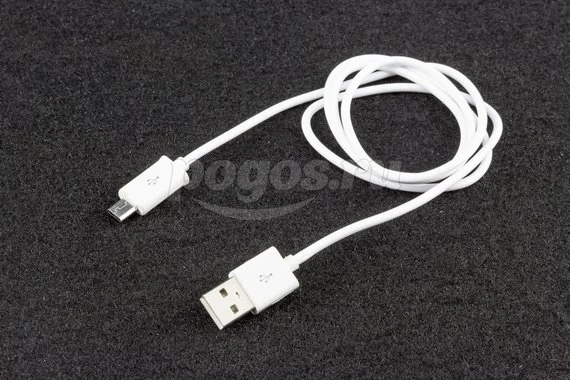 Кабель USB microUSB штекер 1м белый REXANT