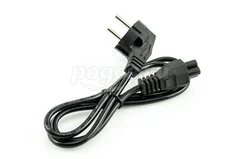 Шнур сетевой, Евро вилка и разъём С5, кабель 3x0,75 мм² 1,5 м (для питания ноутбука)