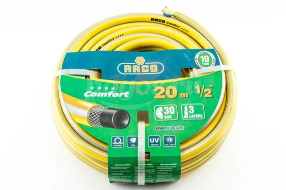 Шланг поливочный 15мм (1/2") 30атм армированный 3-х слойный 20м Grass Line RACO