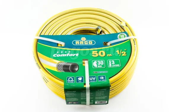 Шланг поливочный 15мм (1/2") 30атм армированный 3-х слойный 50м Grass Line RACO