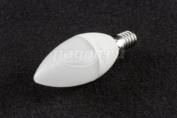 Светодиодная лампа Е14 9W 4000K свеча матовый белый Norma VOLPE